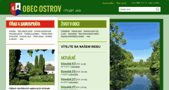 Desktop Screenshot of obec-ostrov.cz