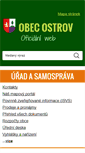 Mobile Screenshot of obec-ostrov.cz